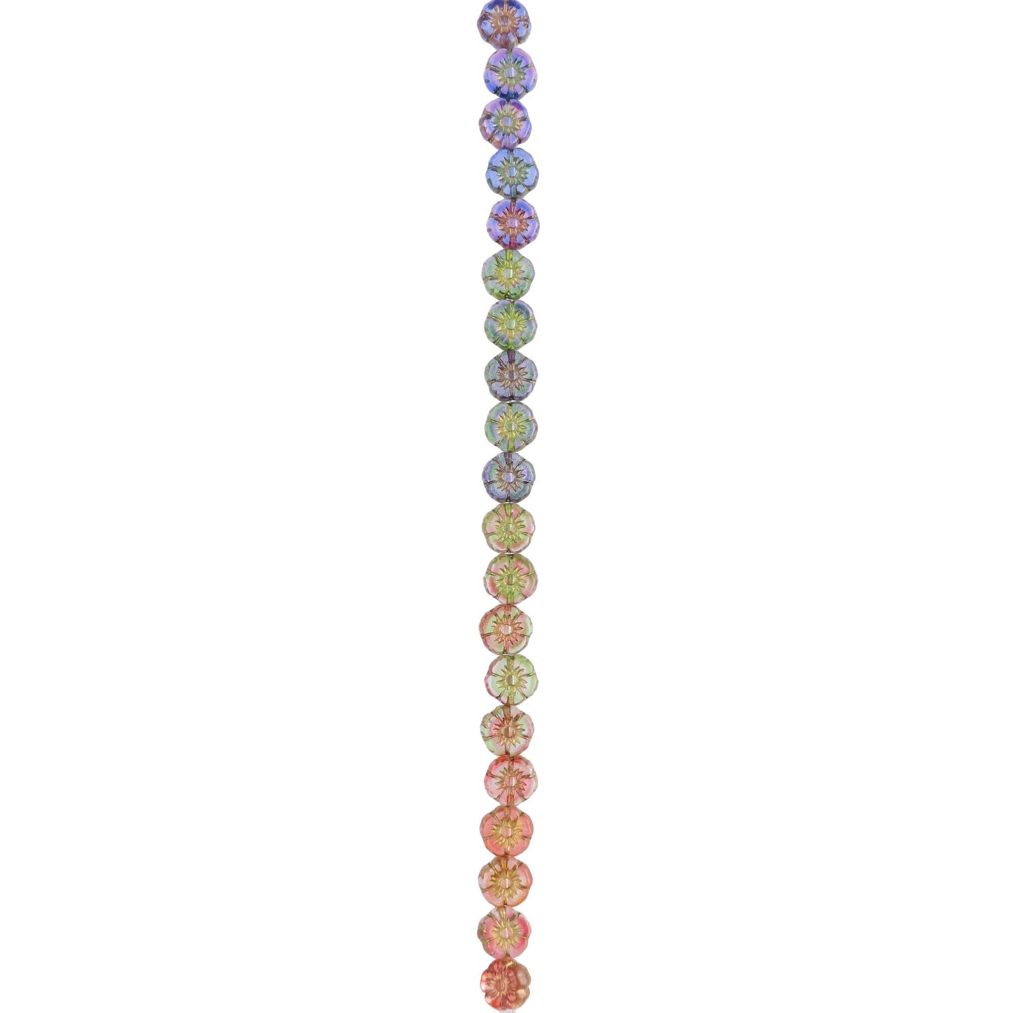 Sun Daisies Czech Glass Flower Beads, 8.6mm by Bead Landing™